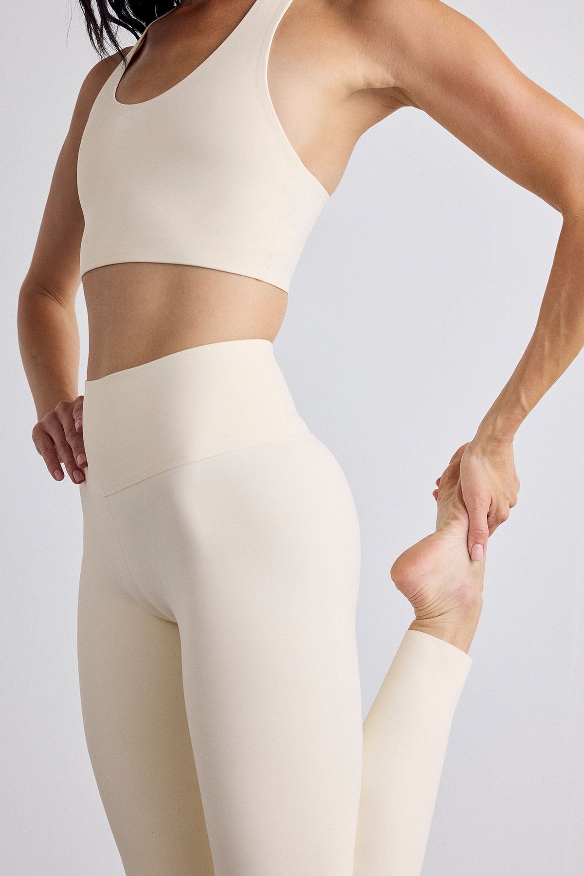 Base Sport Racerback Top in Cream